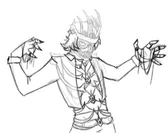 A concept of a character named &quot;The Bone King&quot; (OC)